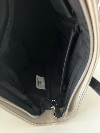 Bolso Lacoste Crudo Auténtico Poco Usado
