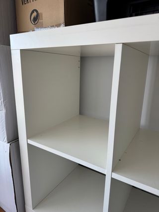 Estantería modular blanca 4 cubos