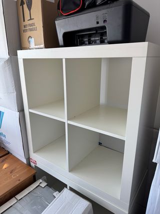 Estantería modular blanca 4 cubos