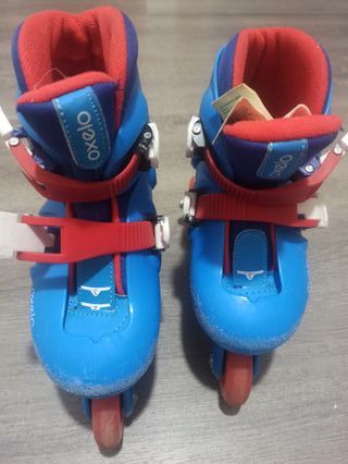 Patines infantiles Decathlon con protecciones
