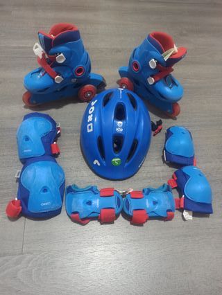 Patines infantiles Decathlon con protecciones