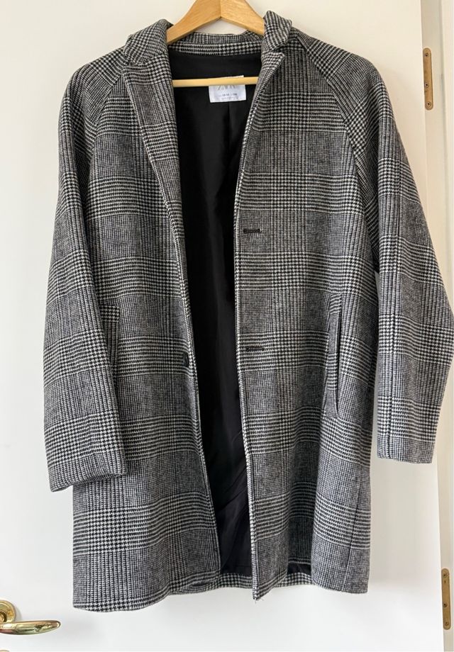 Chaquetón Zara niño 13-14 pata de gallo. Nuevo