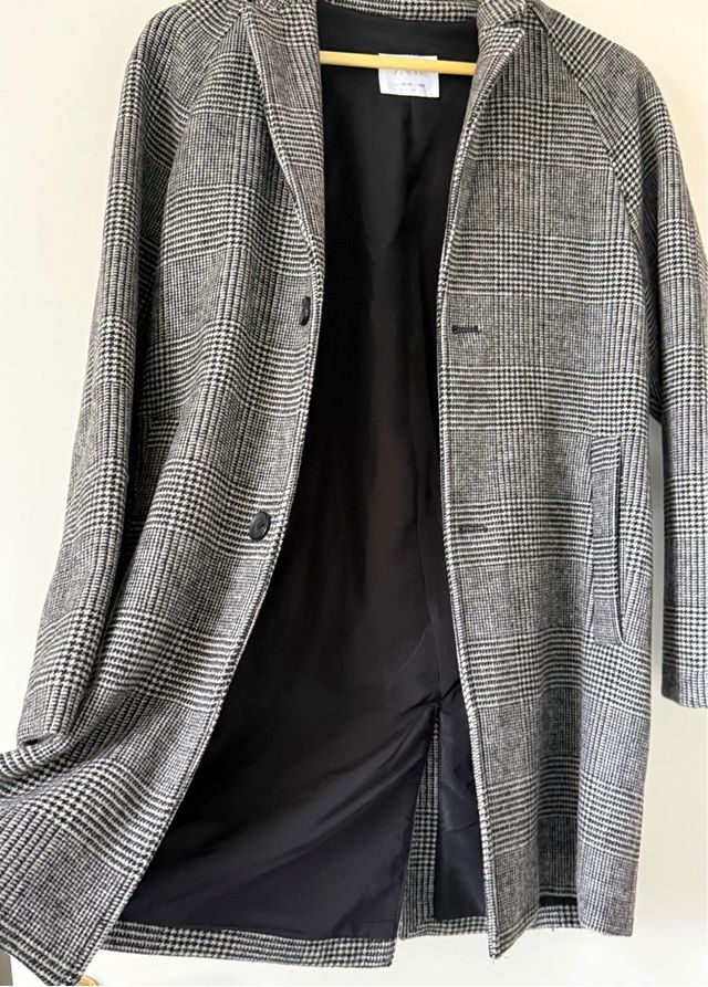 Chaquetón Zara niño 13-14 pata de gallo. Nuevo