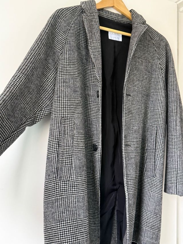 Chaquetón Zara niño 13-14 pata de gallo. Nuevo