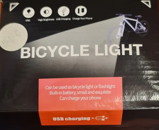 Luz Bicicleta USB Carga Rápida