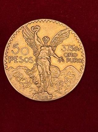 Moneda 50 Pesos Mexicanos Oro 37.5gr