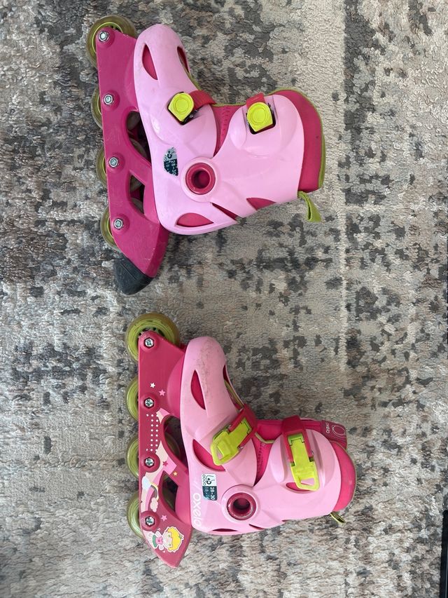 Patines Oxelo rosas talla ajustable 28 - 30 niña