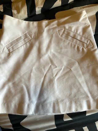 Falda Zara Blanca Talla S