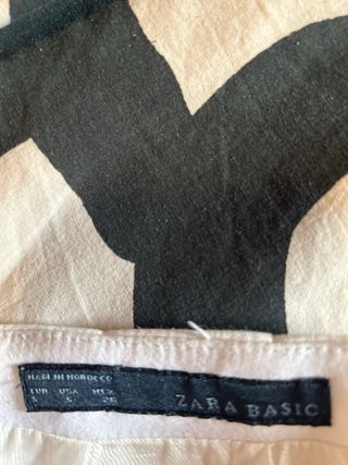 Falda Zara Blanca Talla S