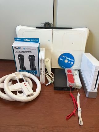Nintendo Wii con juegos y accesorios