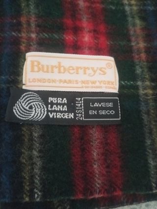 Bufanda Burberry Tartán Clásico