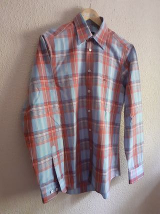 Camisa McGregor cuadros tonos azul rojo