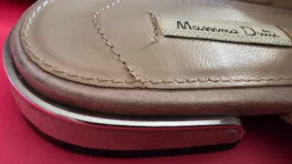 Mules Massimo Dutti Camurça e Pele 35
