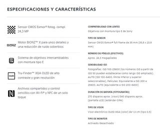 Sony A7 Mark I Full-Frame Cámara Mirrorless