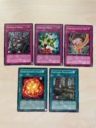 Lotto 14 Carte Yu-Gi-Oh! Piante Effetto