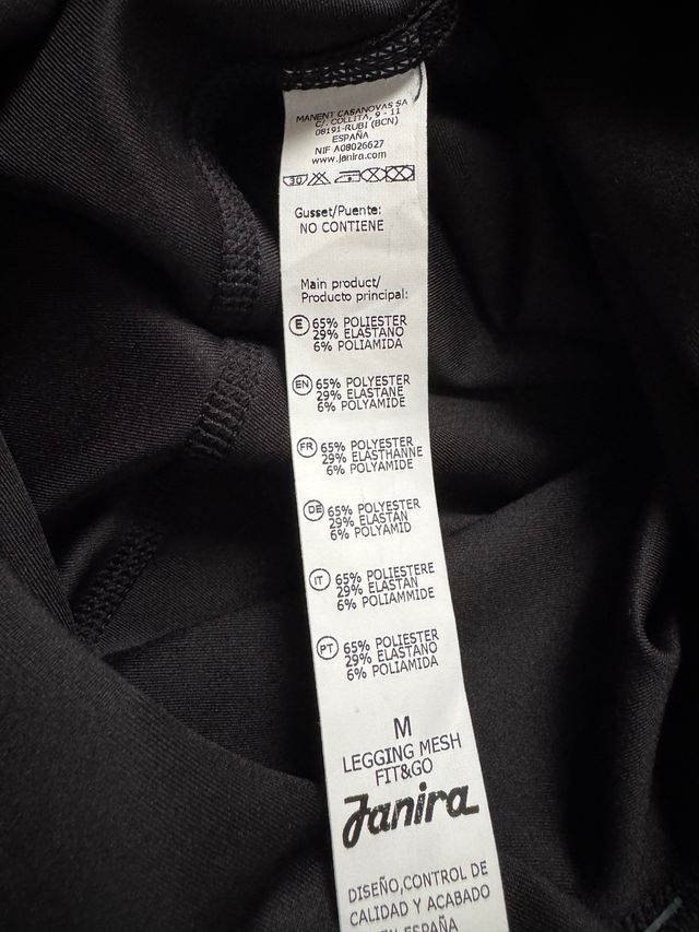 Leggings Janira Fit&Go Negros Talla M