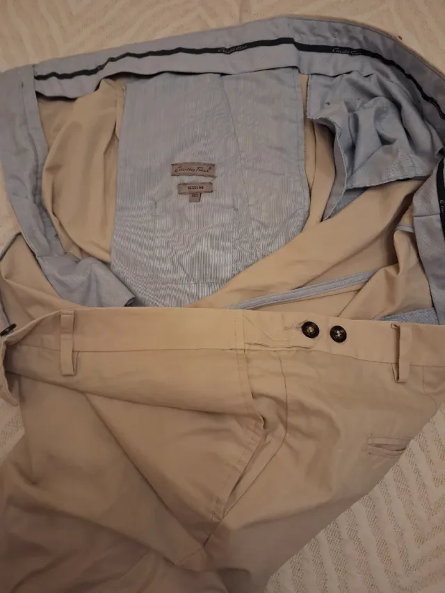 Bermudas Emidio Tucci Crema Talla 60