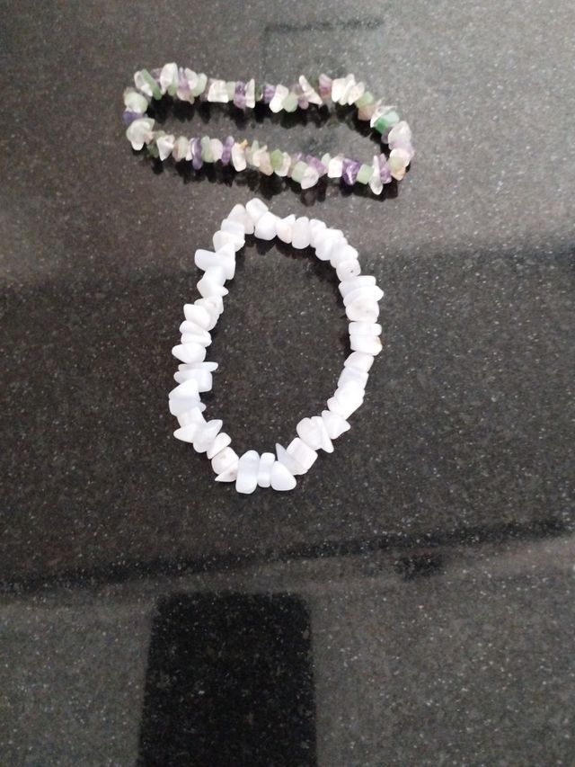 Lote 2 Pulseras Piedras Semipreciosas Aga