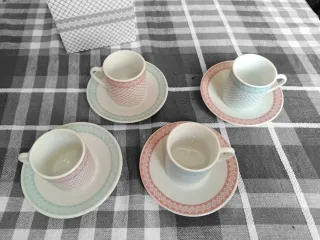 Set 4 Tazzine Caffè con Piattini marca