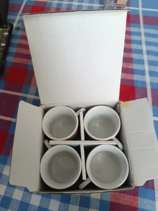 Set 4 Tazzine Caffè con Piattini marca