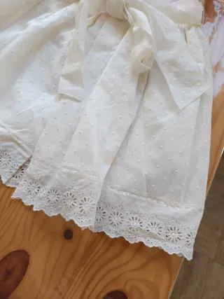 Traje Bautizo Niña 6-9 Meses + Zapatos y Toquilla