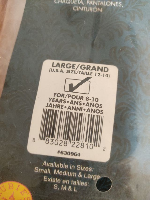 Disfraz de Príncipe Real Talla 12-14 