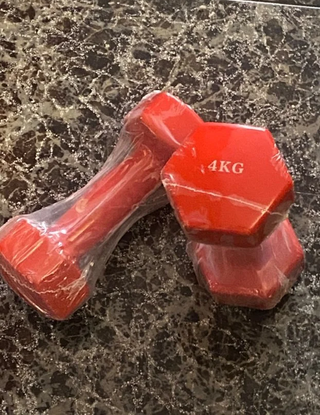 Mancuernas 4kg Rojo o Azul