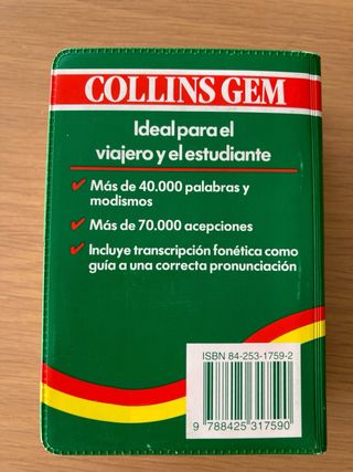 Diccionario collins gem español-italiano, itali...