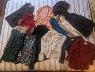 Lote 15 jerseys Talla S, M
