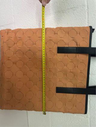 Tote Bag in pelle arancione
