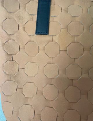 Tote Bag in pelle arancione