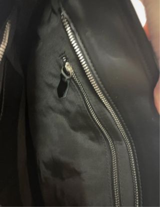 Tote Bag in pelle arancione