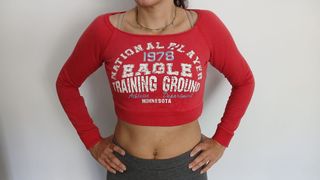 Top manga larga rojo Eagle Training