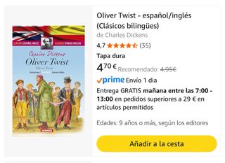 Oliver Twist (español/inglés) NUEVO