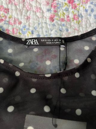 Body de Malla Transparente Zara Lunares