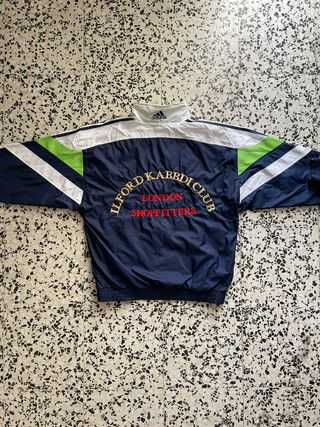 Adidas Chaqueta Vintage Azul/Verde/Blanca