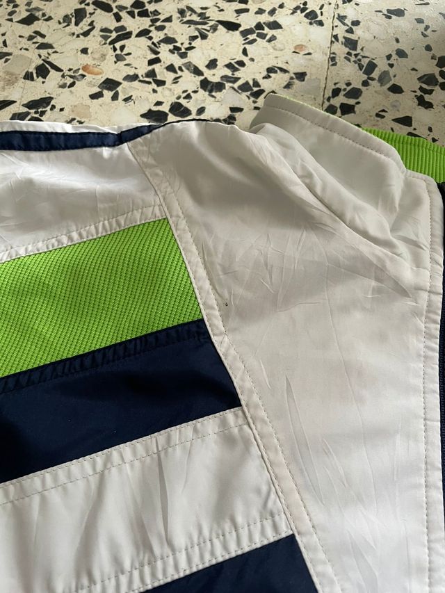 Adidas Chaqueta Vintage Azul/Verde/Blanca