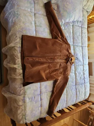 Chaqueta de piel  marrón