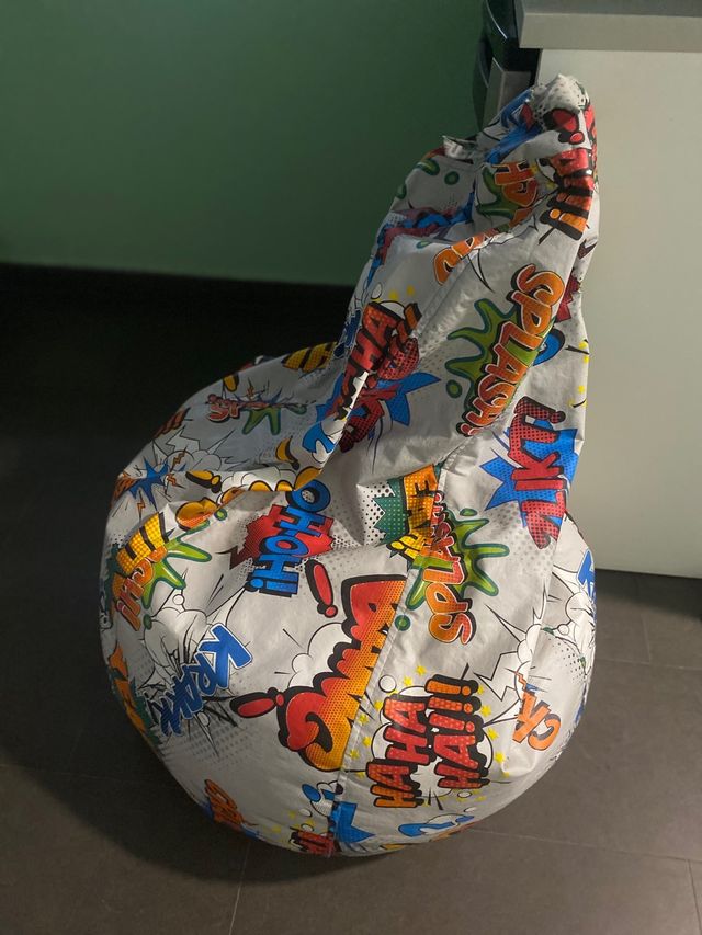 Puff pera Happers con estampado