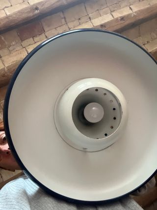 Lámpara Vintage Metálica Azul