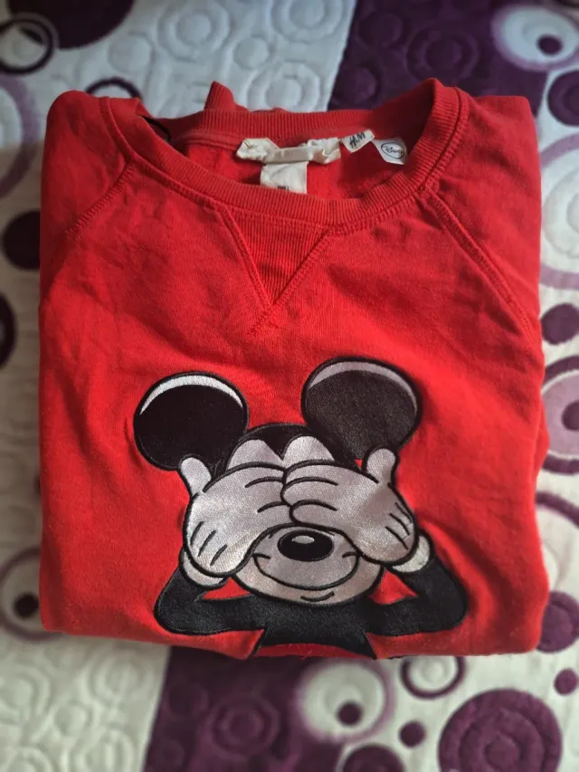 Sudadera Mickey Mouse H&M Roja