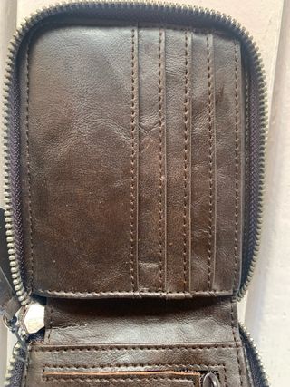 Cartera Topman Marrón Cremallera