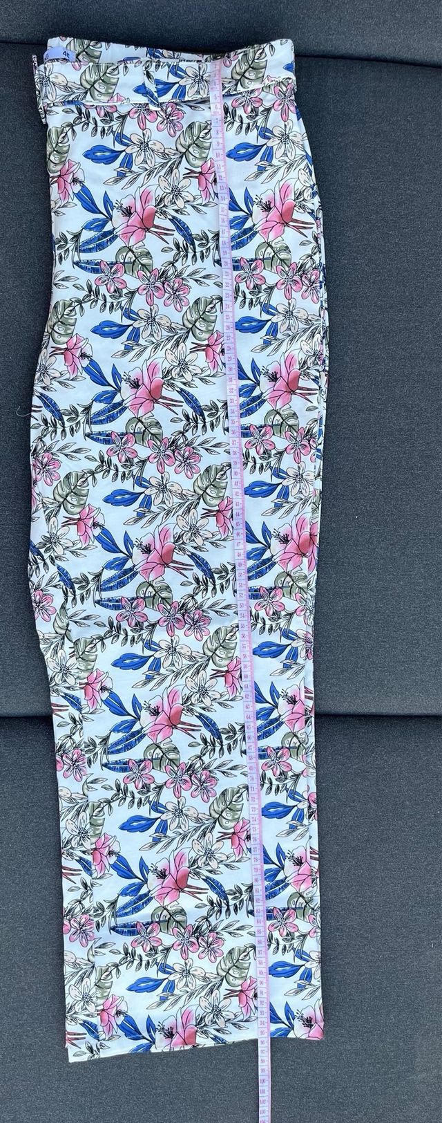 Pantalón estampado floral elástico