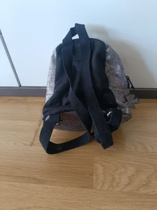 Mochila Zara Brillante Corazón y Estrella