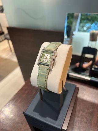 Reloj Longines Dolcevita Verde y Plateado