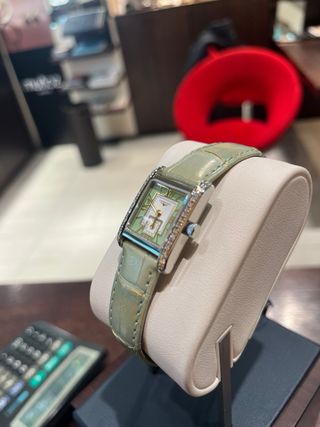 Reloj Longines Dolcevita Verde y Plateado