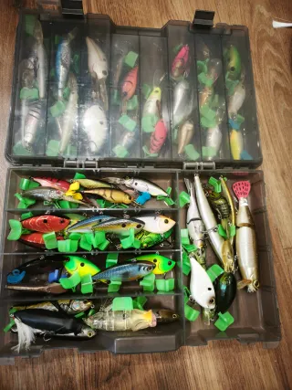 Caja de señuelos de pesca
Con los mejores señuelos