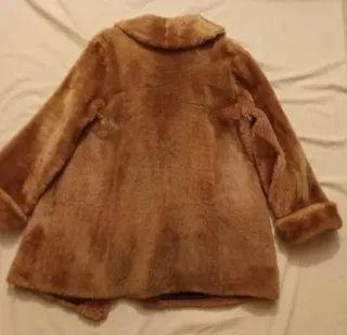 Chaquetón piel marrón talla 46-48