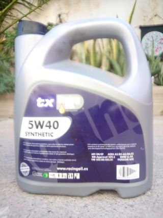 Aceite Sintético TX Racing Oil 5W40