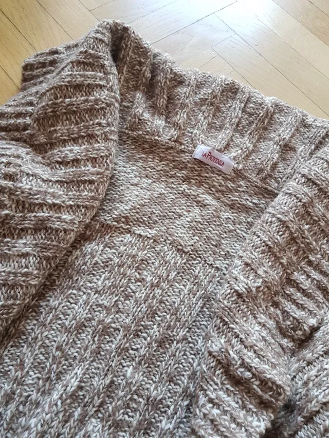 Chaqueta bolero de lana y angora